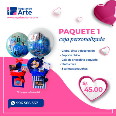 Caja de regalo personalizada - Paquete 1