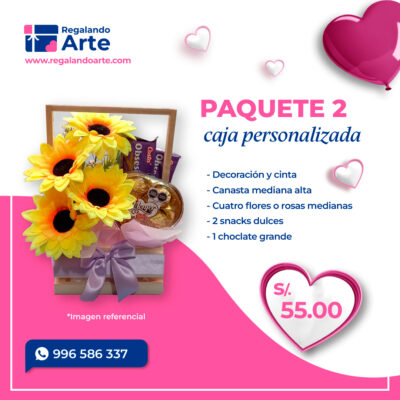 Caja de regalo personalizada - Paquete 2