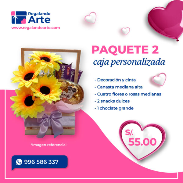 Caja de regalo personalizada - Paquete 2