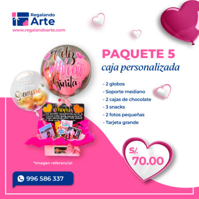 Caja de regalo personalizada - Paquete 5