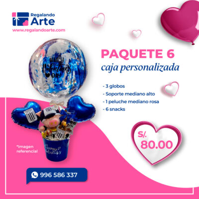 Caja de regalo personalizada - Paquete 6